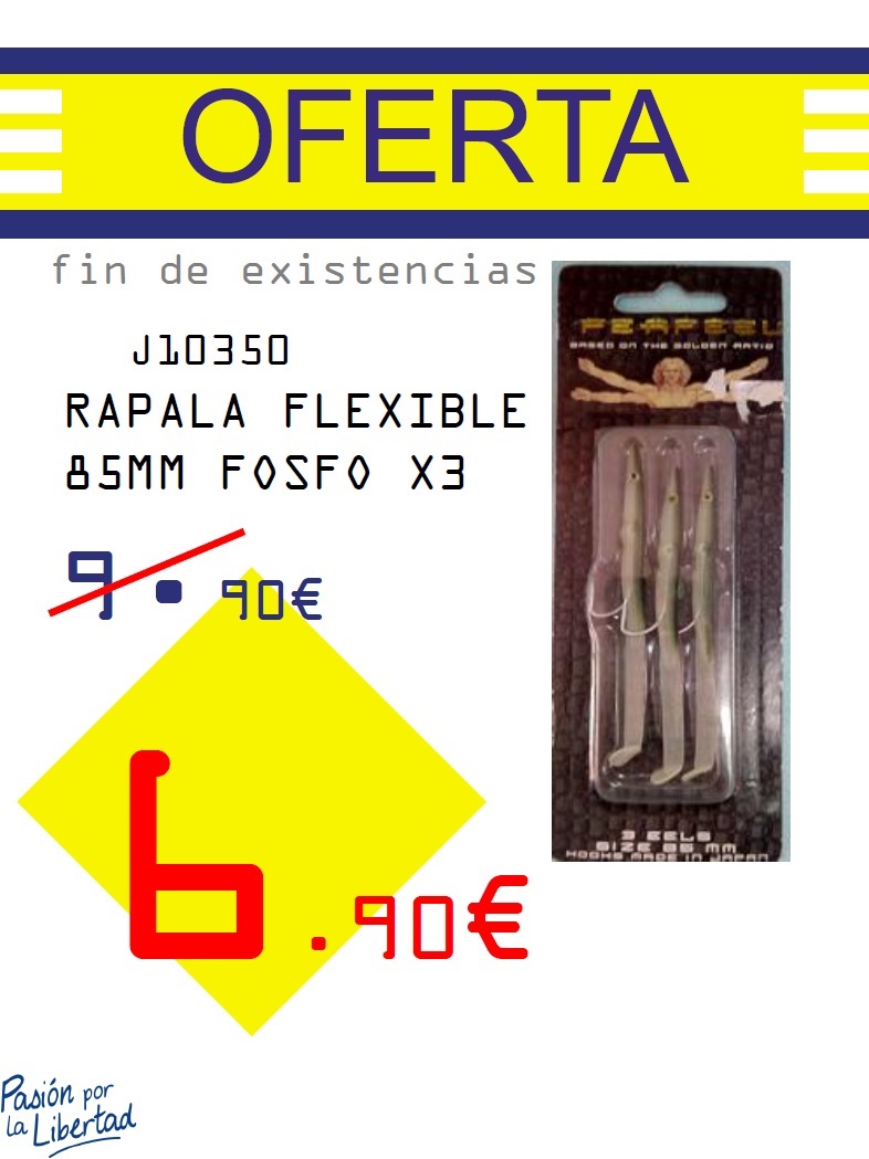J-RAPALA FLEXIBLE 85MM FOSFO X3