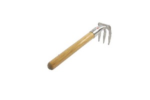 Rastrillo 3 dientes inox