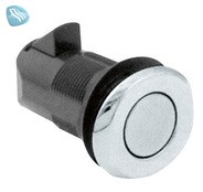 cerradura point push redonda cromada