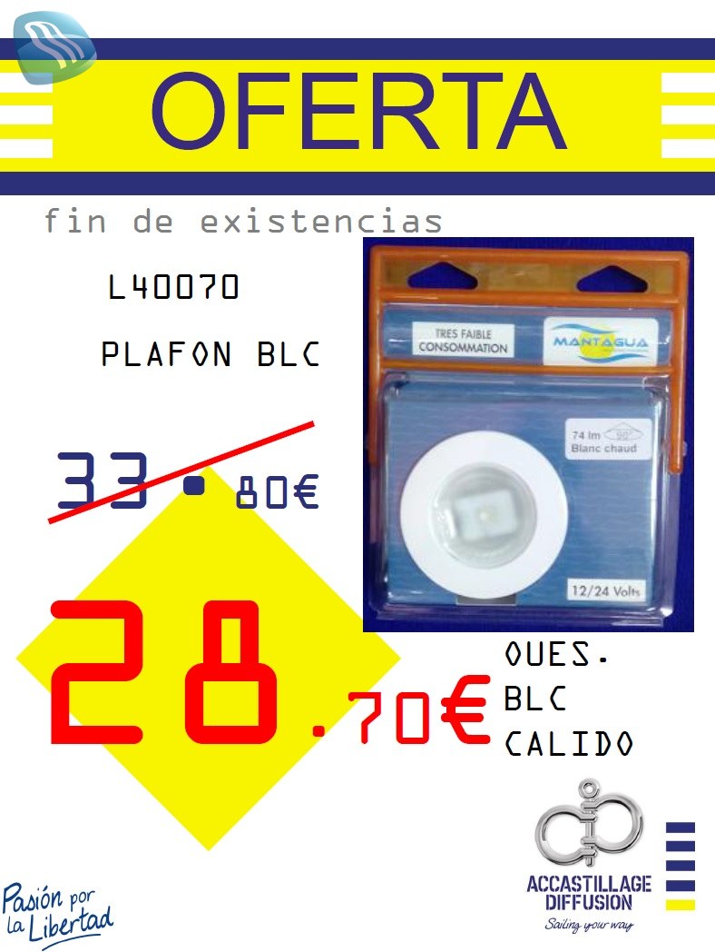 MANTAGUA-PLAFON BLC OUES. BLC CALIDO