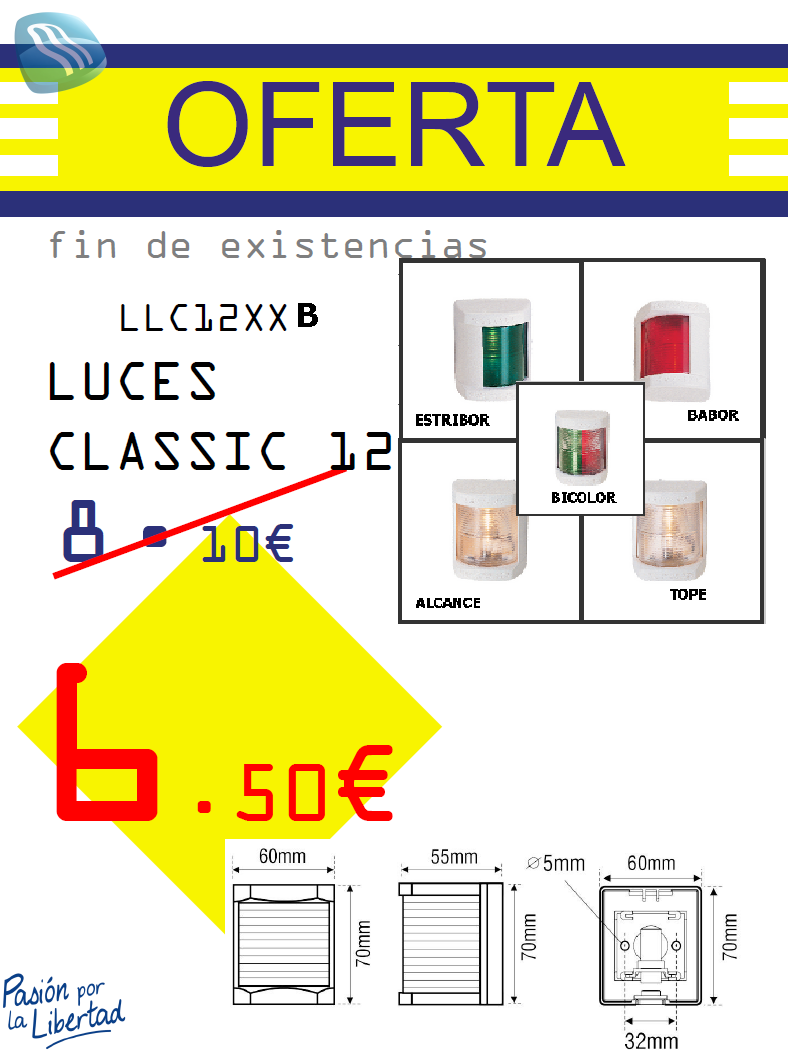 LUCES CLASSIC 12 BLANCO LALIZAS