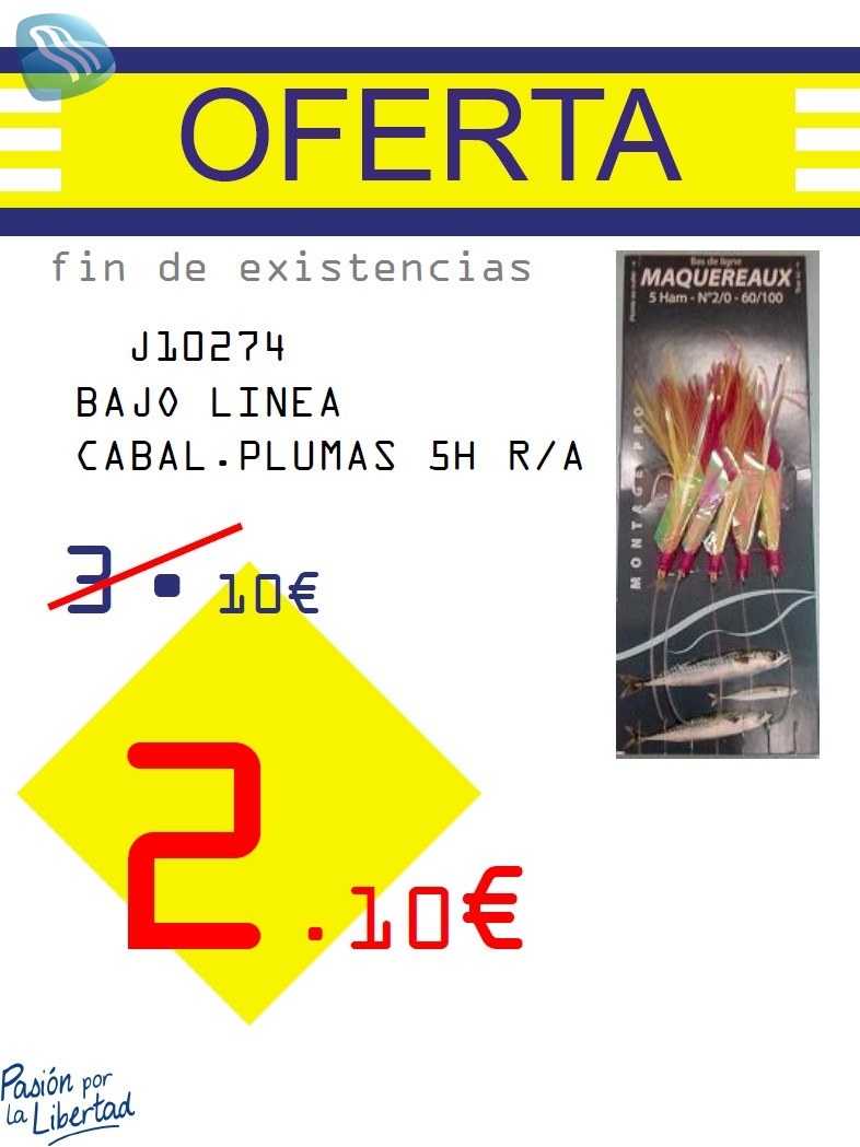 J-BAJO LINEA CABAL.PLUMAS 5H R/A