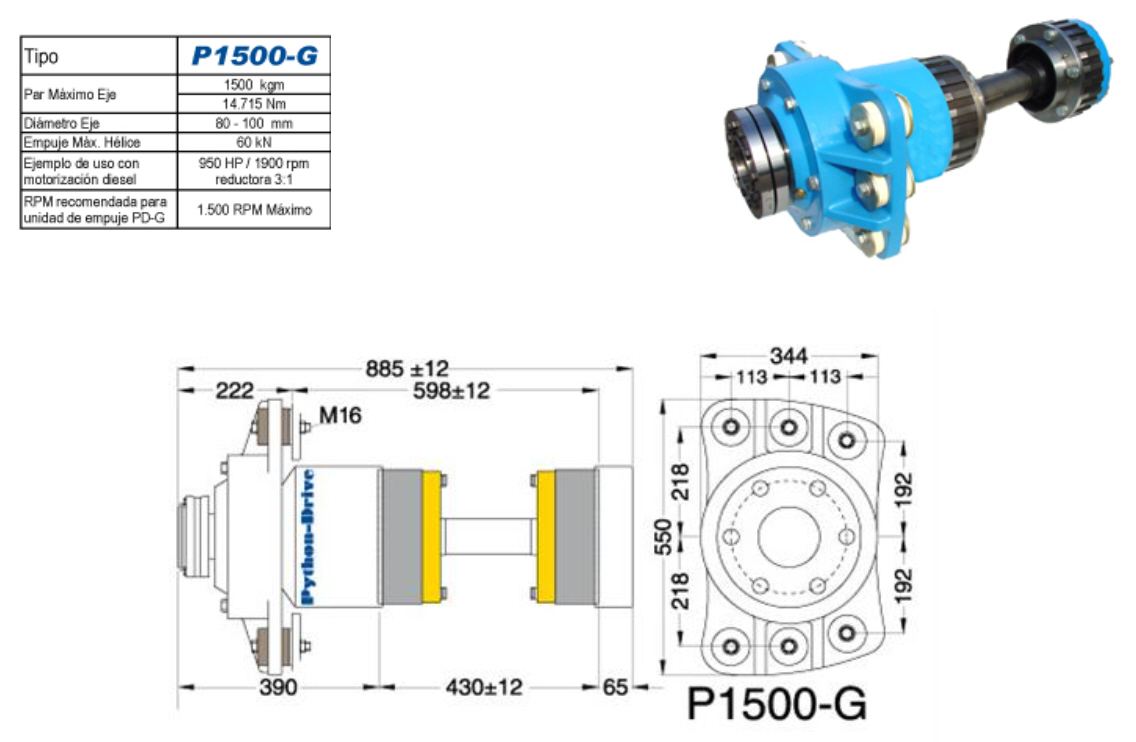 P1500G Python Drive